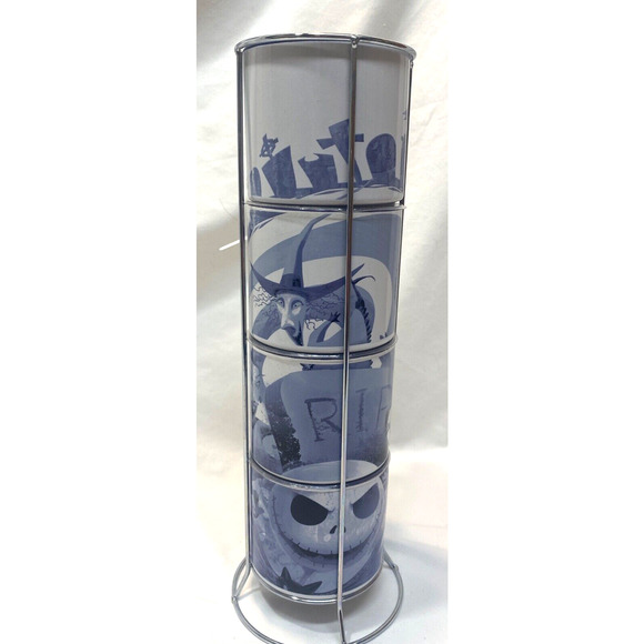 Disney's Nightmare before Christmas, 4 Stacking Mugs in holder - Picture 3 of 7